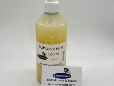 schapenvet. voor een gezonde huid en vacht van de hond.