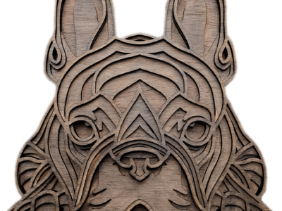 3D gelaserde Franse Bulldog