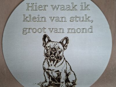 waakbord franse bulldog