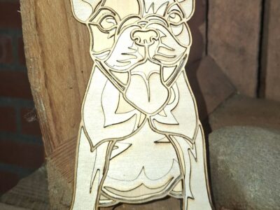 3D Franse Bulldog pup